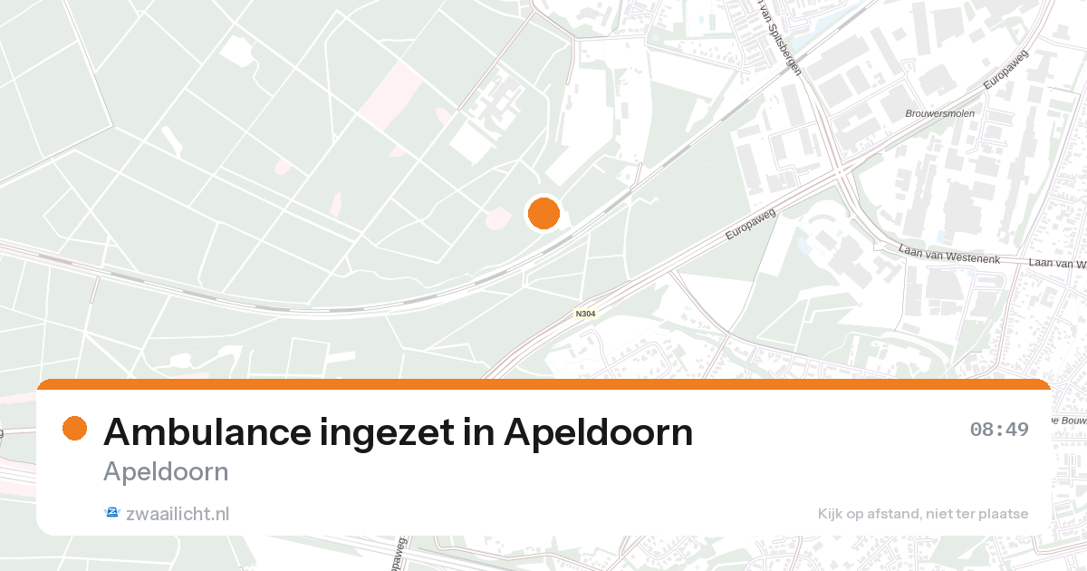 Ambulance ingezet in Apeldoorn — 27 aug 2026