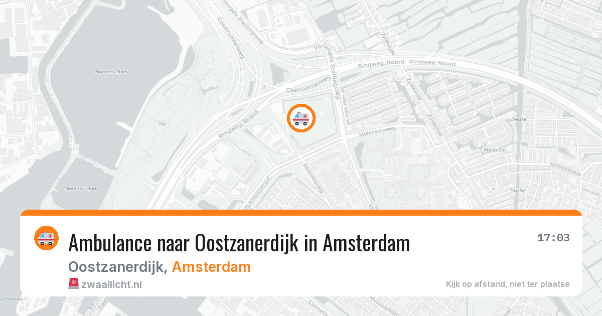 Ambulance naar Oostzanerdijk in Amsterdam — 28 mei 2026