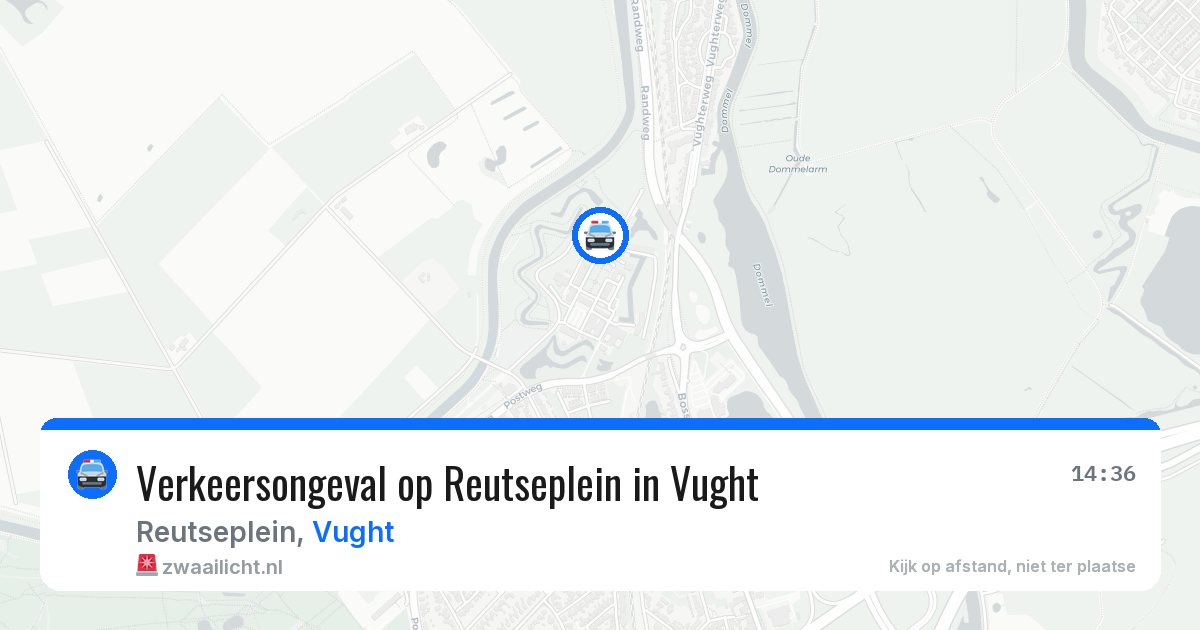 Verkeersongeval op Reutseplein in Vught — 8 aug 2026