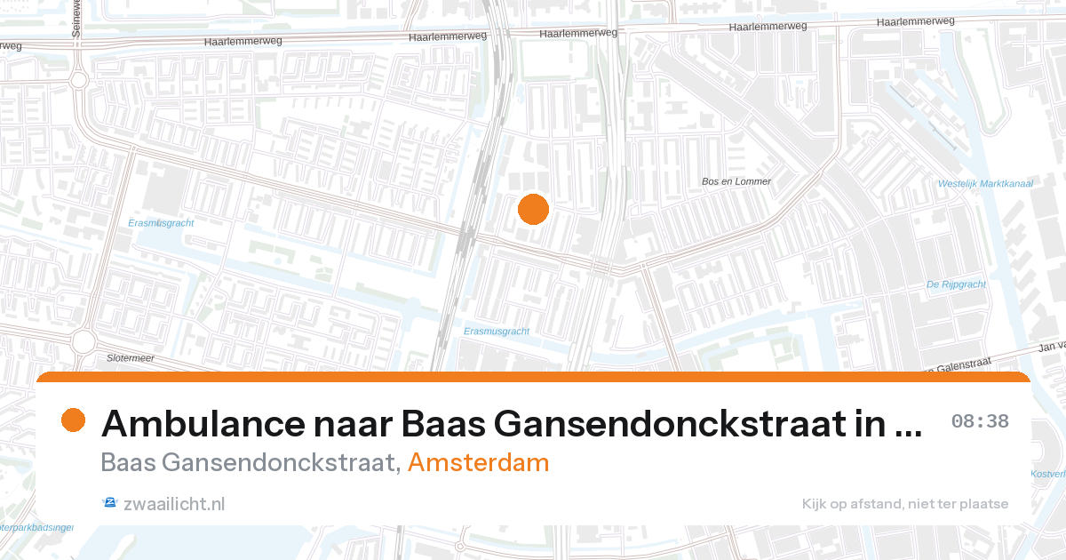 Ambulance naar Baas Gansendonckstraat in Amsterdam — 23 jun 2026