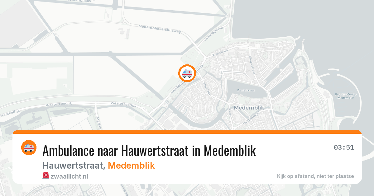 Ambulance naar Hauwertstraat in Medemblik — 31 jul 2026