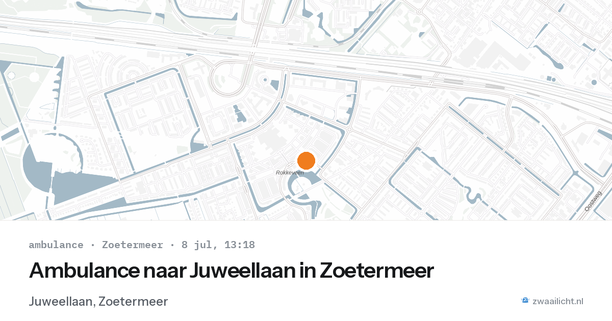 Ambulance naar Juweellaan in Zoetermeer — 8 jul 2026