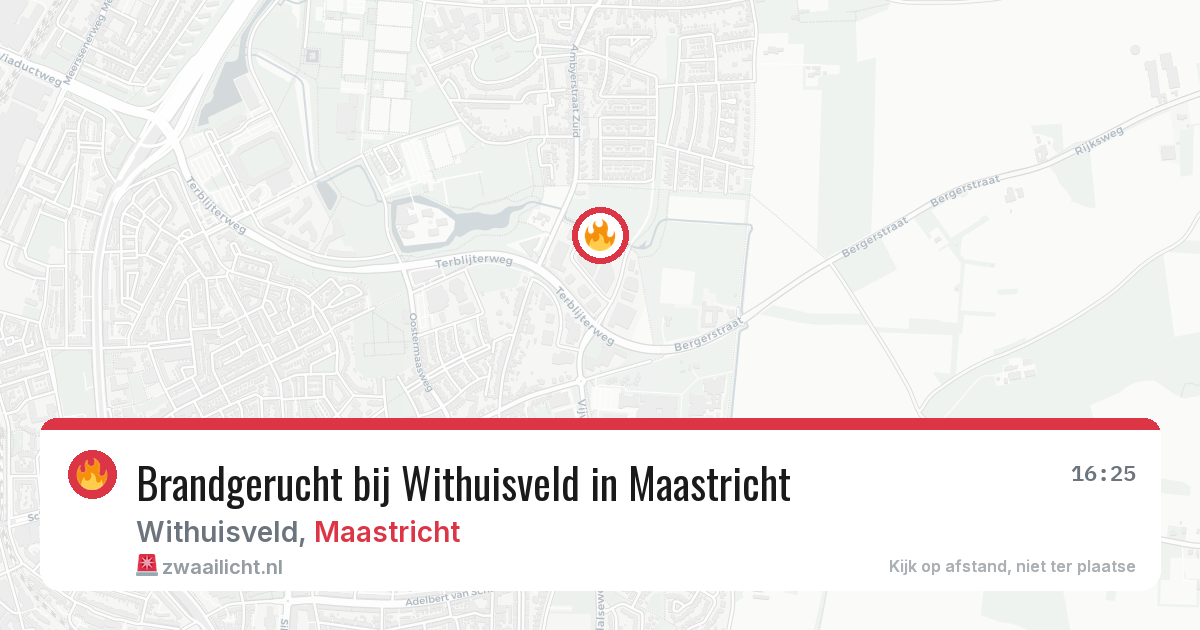 Brandgerucht bij Withuisveld in Maastricht — 22 mei 2026