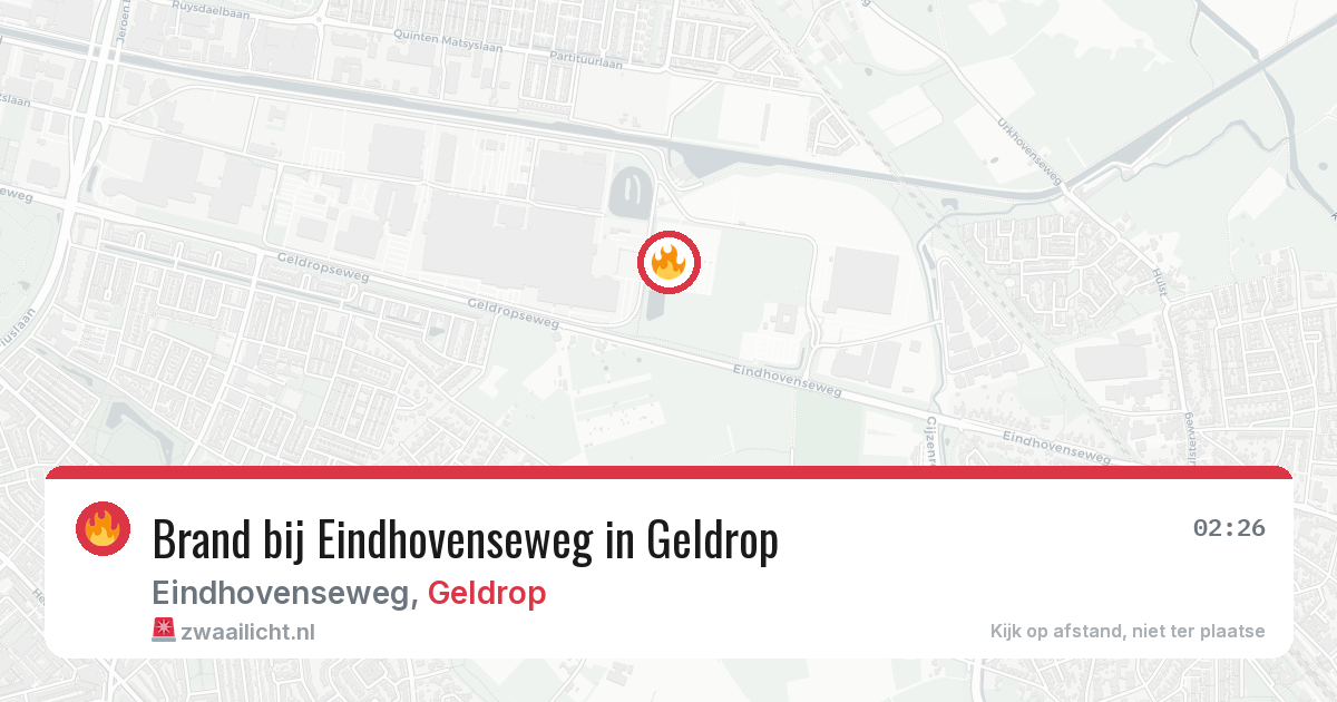 Brand bij Eindhovenseweg in Geldrop — 28 jun 2026
