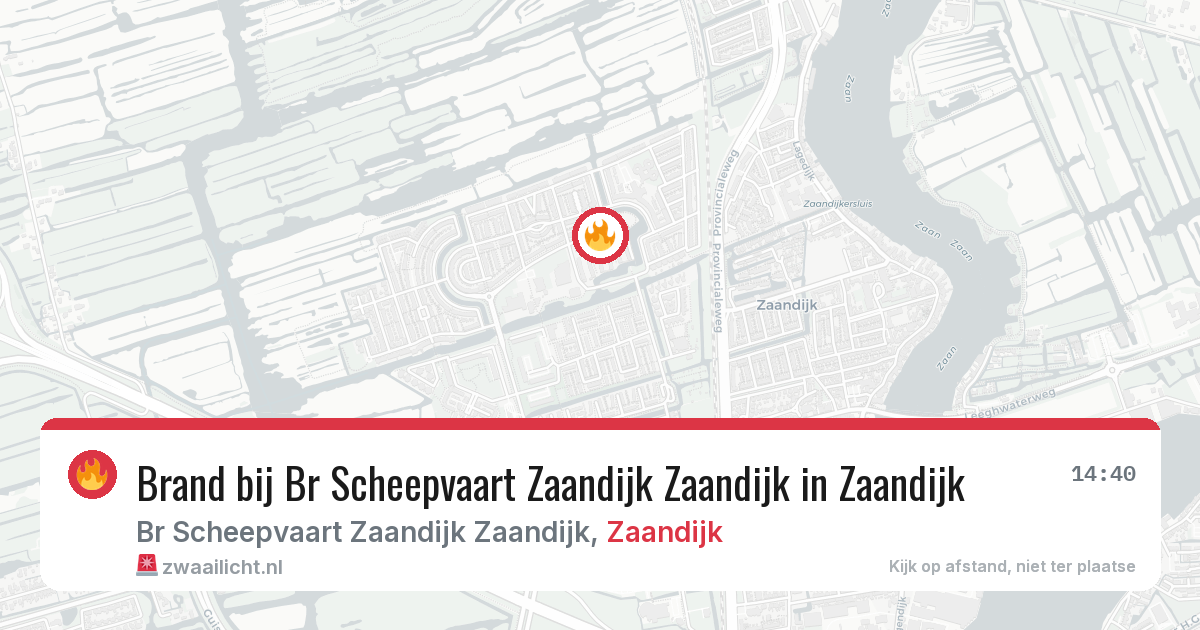 Brand bij Br Scheepvaart Zaandijk Zaandijk in Zaandijk — 12 aug 2026
