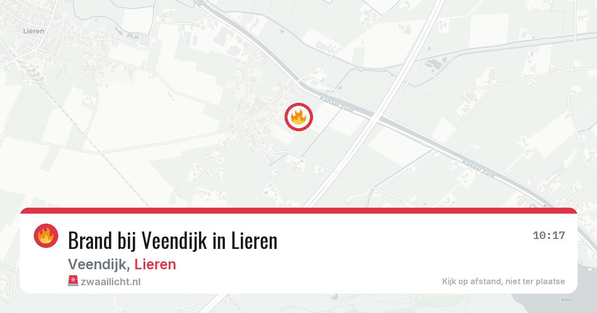 Brand bij Veendijk in Lieren — 28 jun 2026