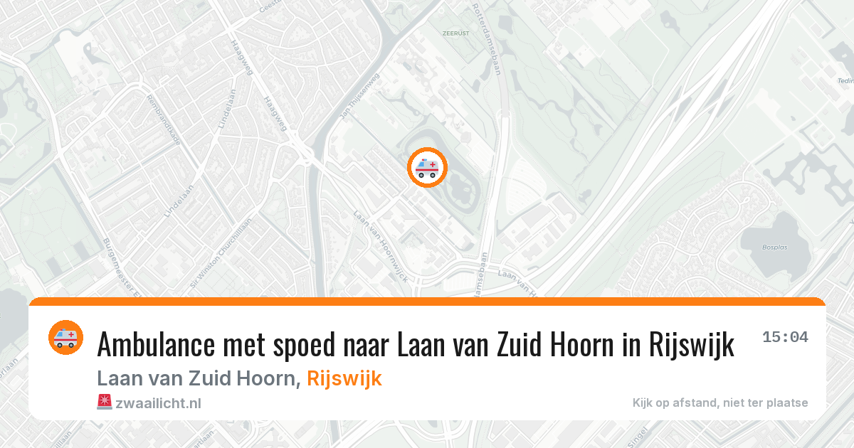 Ambulance met spoed naar Laan van Zuid Hoorn in Rijswijk — 26 jun 2026