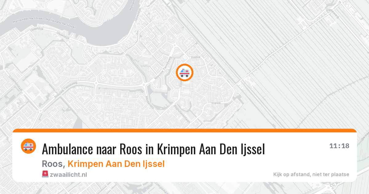 Ambulance naar Roos in Krimpen Aan Den Ijssel — 12 mei 2026