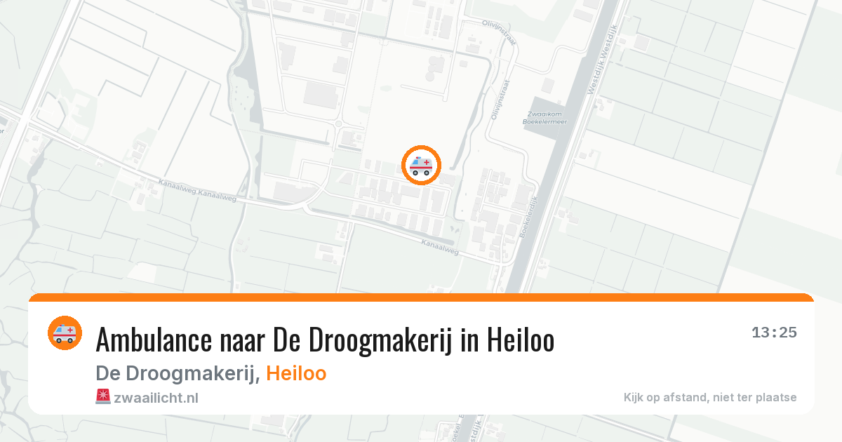 Ambulance naar De Droogmakerij in Heiloo — 18 jun 2026