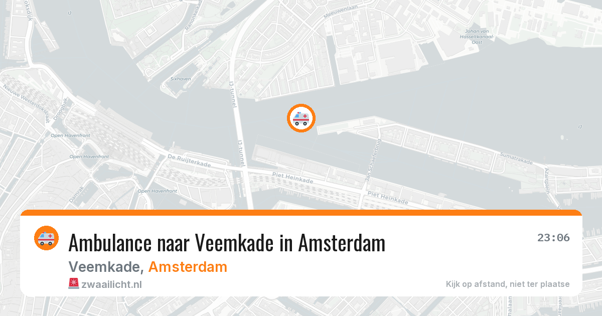 Ambulance naar Veemkade in Amsterdam — 7 mrt 2026