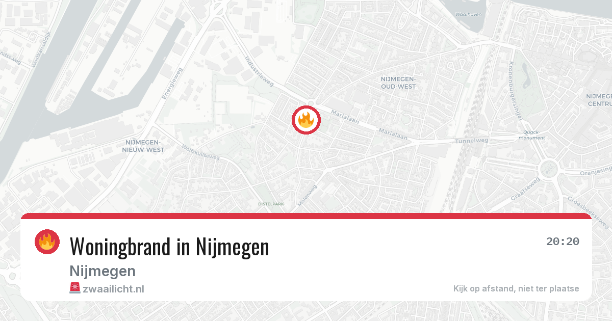 Woningbrand in Nijmegen — 10 apr 2026