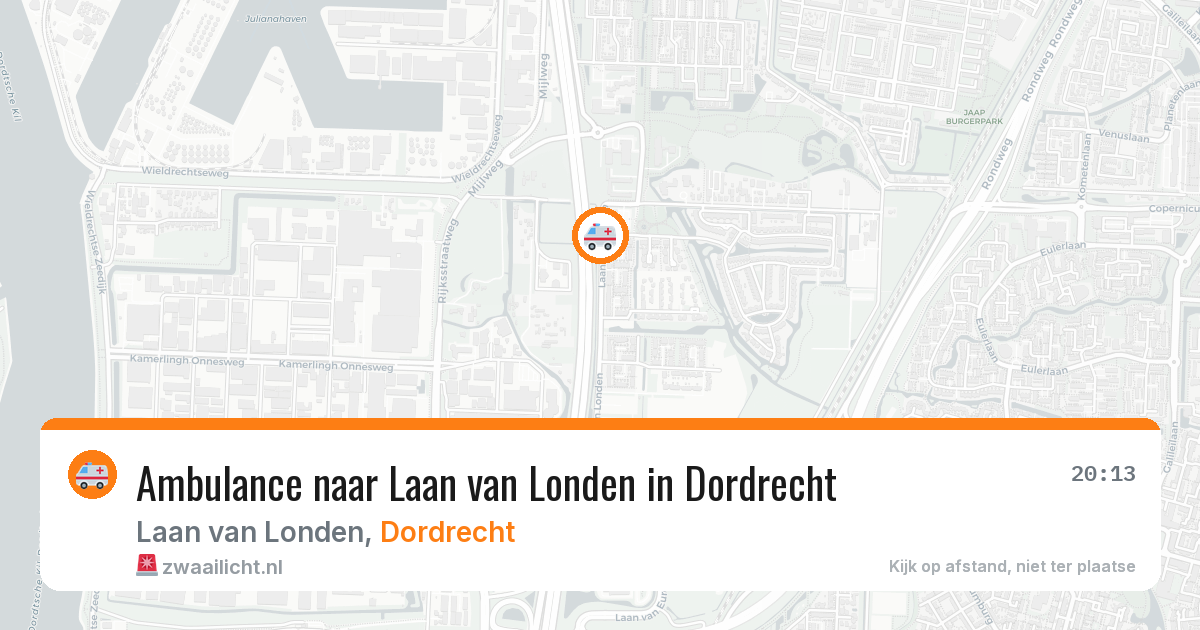 Ambulance naar Laan van Londen in Dordrecht — 23 apr 2026