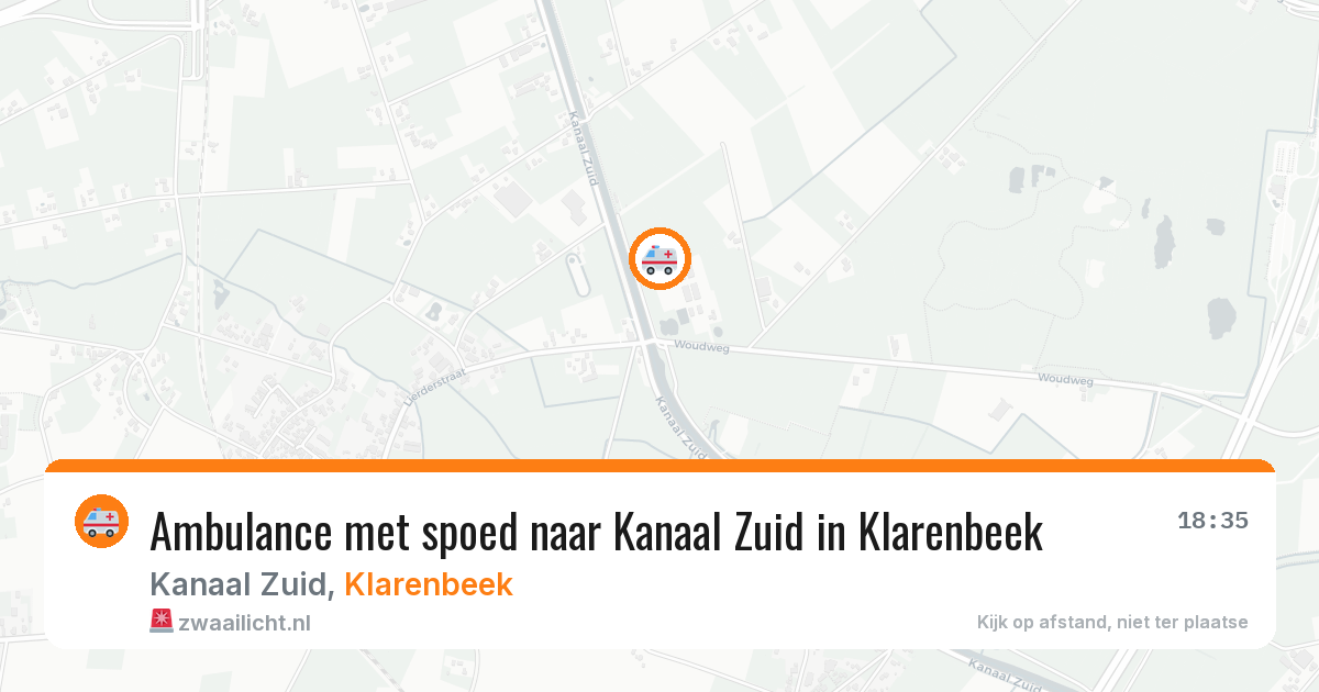 Ambulance met spoed naar Kanaal Zuid in Klarenbeek — 3 aug 2026