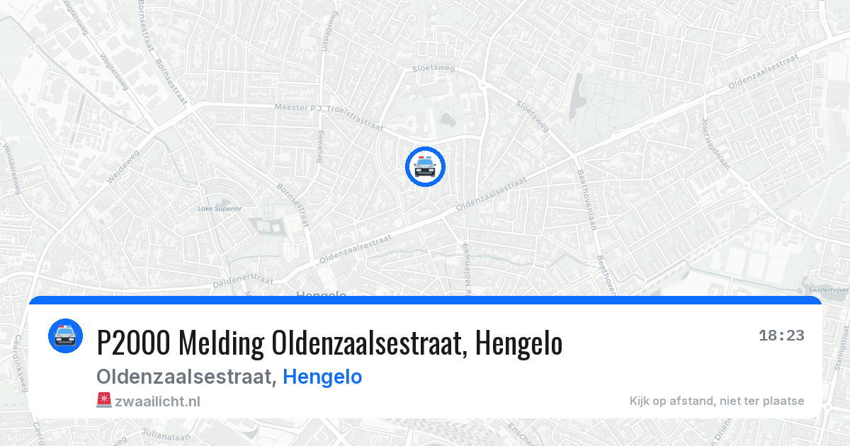 P2000 Melding Oldenzaalsestraat, Hengelo — 23 jun 2026
