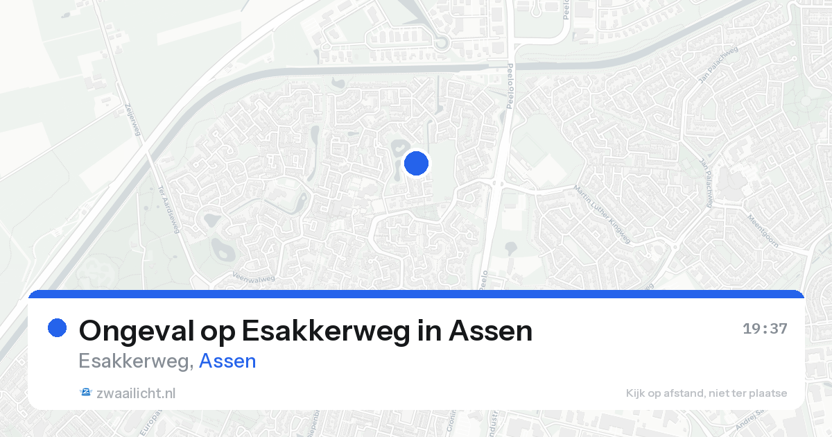 Ongeval op Esakkerweg in Assen — 21 aug 2026