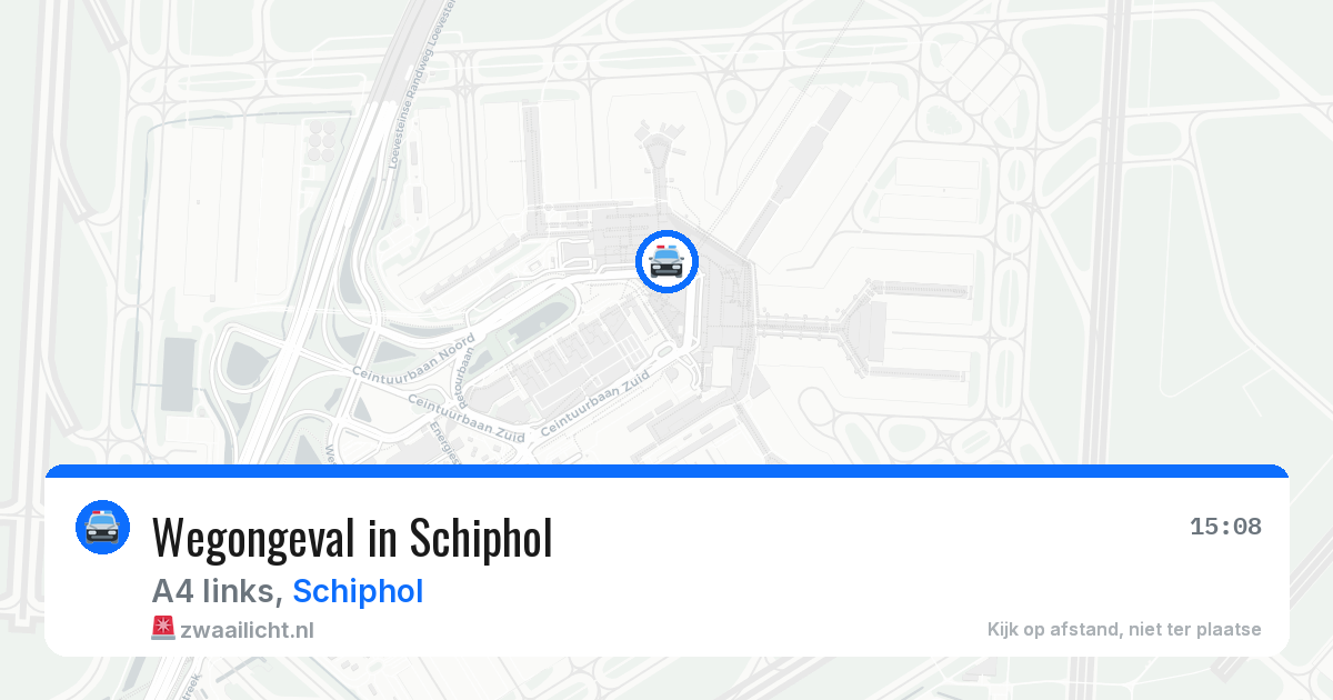 Wegongeval in Schiphol — 26 mrt 2026