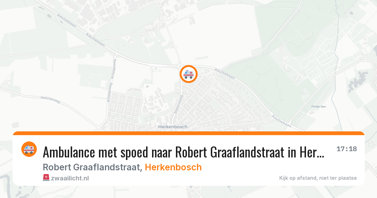 Ambulance met spoed naar Robert Graaflandstraat in Herkenbosch — 11 jun 2026