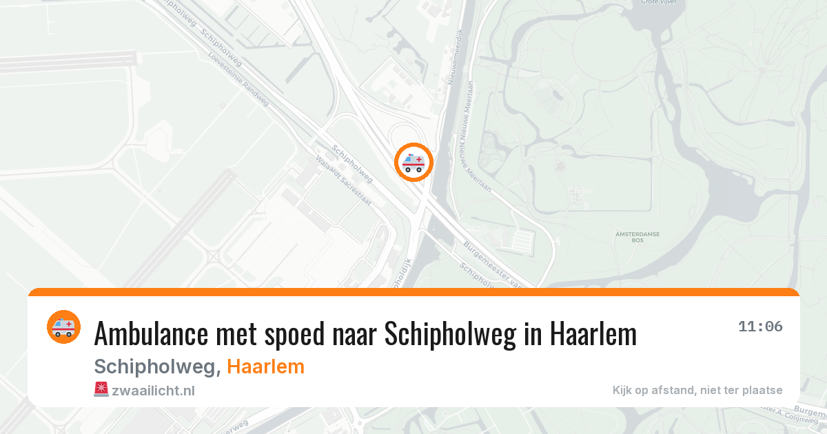 Ambulance met spoed naar Schipholweg in Haarlem — 30 jan 2026