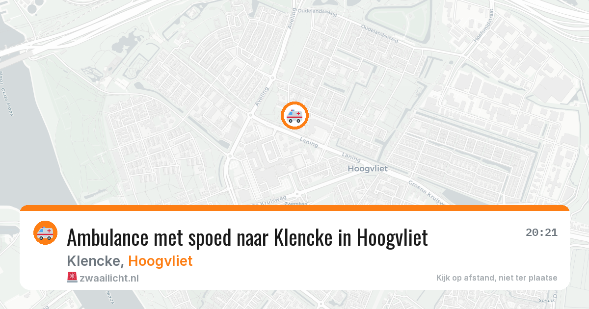 Ambulance met spoed naar Klencke in Hoogvliet — 30 mrt 2026