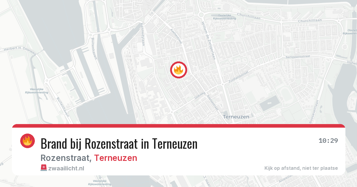 Brand bij Rozenstraat in Terneuzen — 29 mei 2026