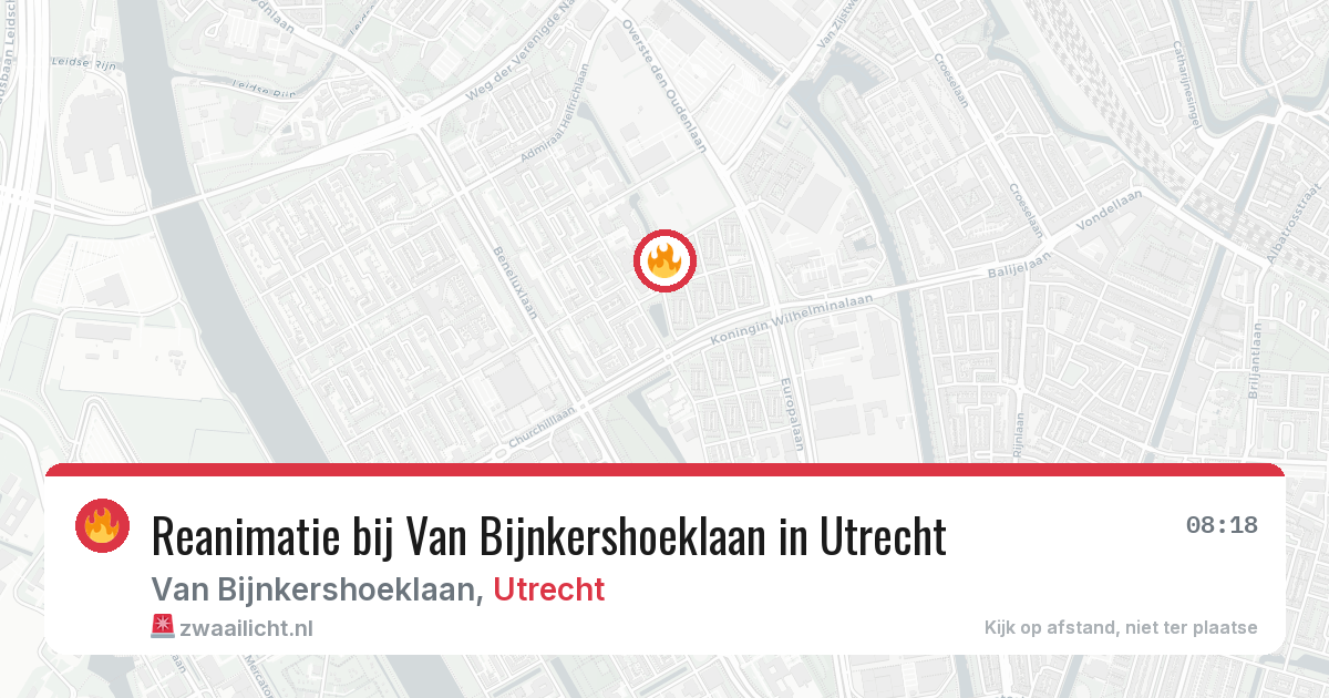 Reanimatie bij Van Bijnkershoeklaan in Utrecht — 27 jan 2026