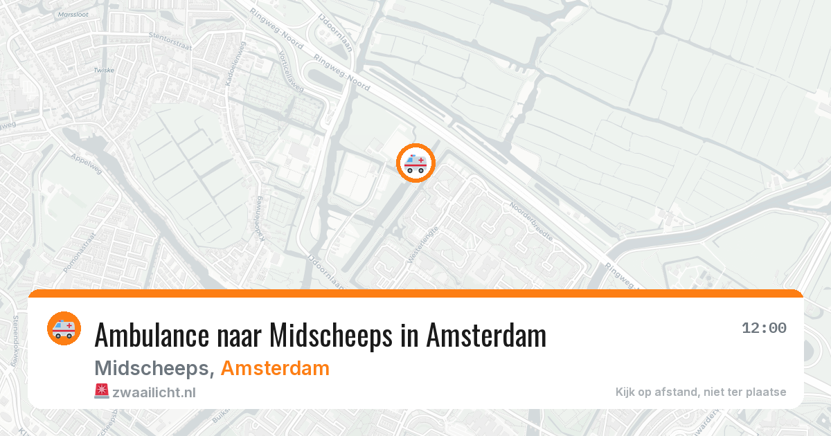 Ambulance naar Midscheeps in Amsterdam — 5 aug 2026