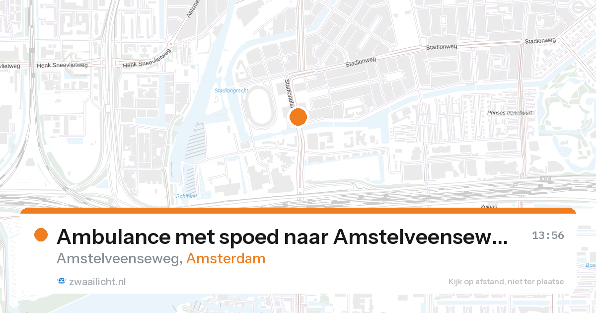 Ambulance met spoed naar Amstelveenseweg in Amsterdam — 28 aug 2026