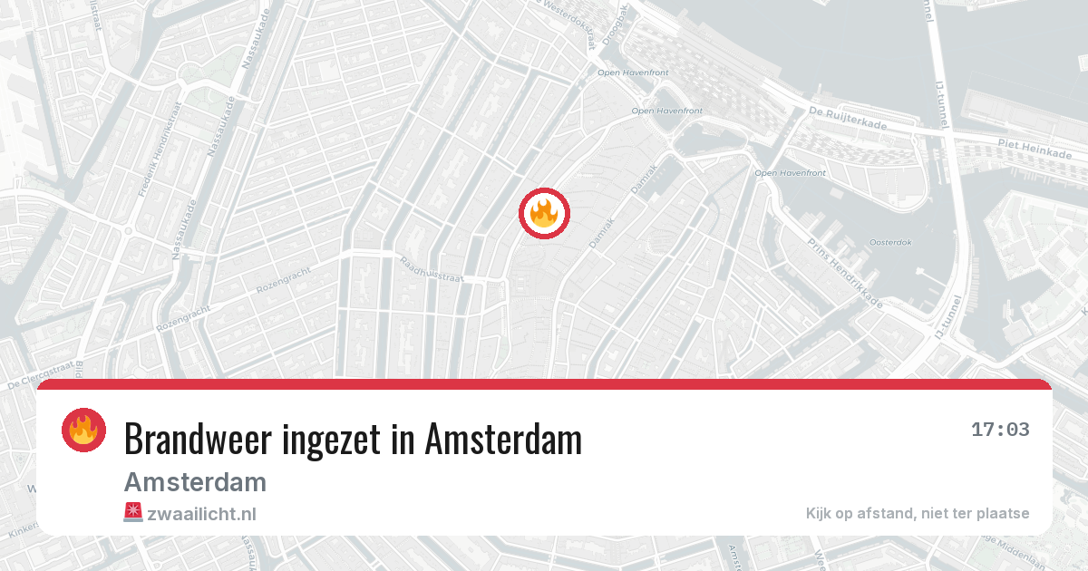Brandweer ingezet in Amsterdam — 8 feb 2026 | 🚨 Zwaailicht.nl