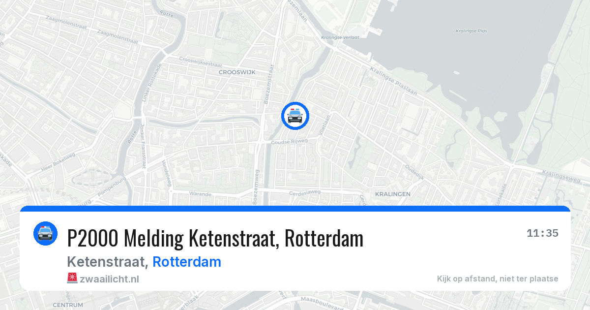 P2000 Melding Ketenstraat, Rotterdam — 9 jul 2026