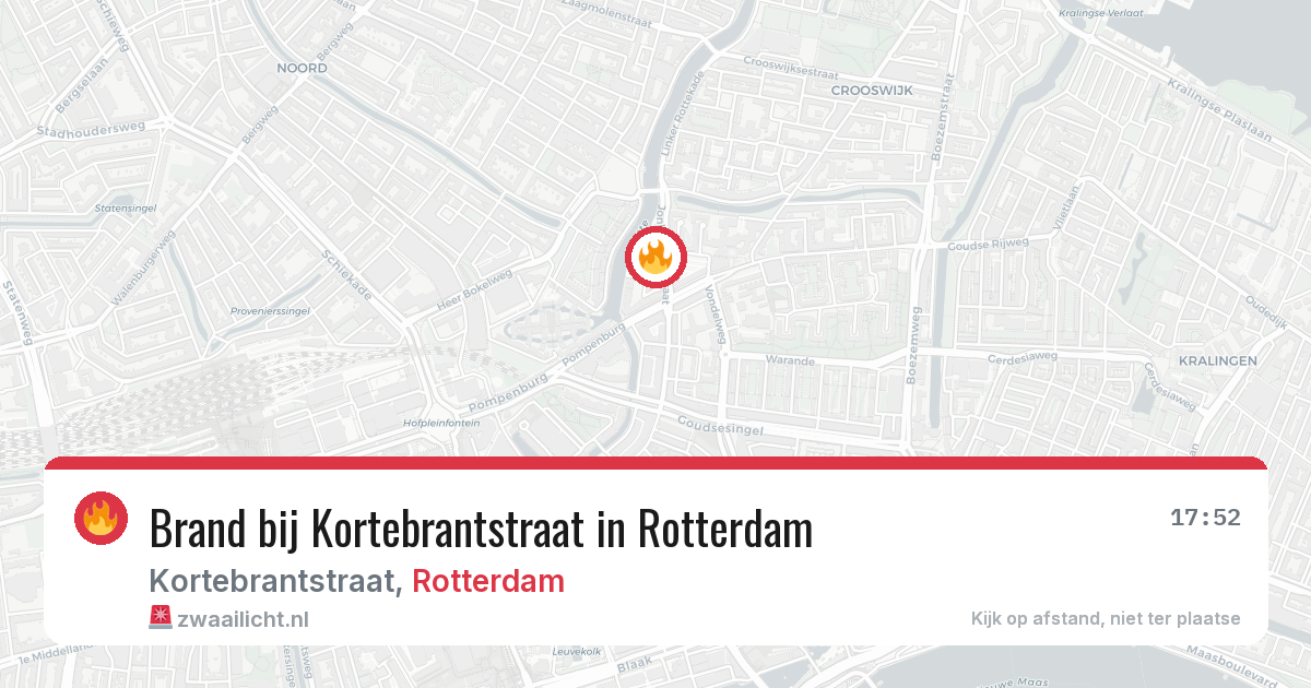 Brand bij Kortebrantstraat in Rotterdam — 9 jul 2026