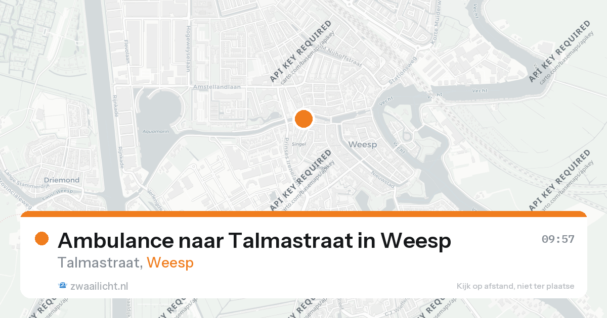 Ambulance naar Talmastraat in Weesp — 19 jun 2026