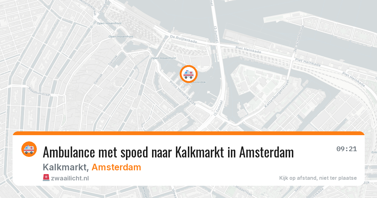 Ambulance met spoed naar Kalkmarkt in Amsterdam — 11 apr 2026