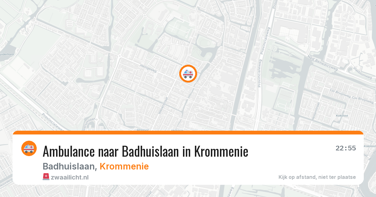 Ambulance naar Badhuislaan in Krommenie — 10 jul 2026