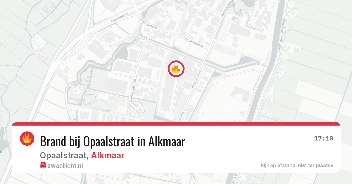 Brand bij Opaalstraat in Alkmaar — 29 jun 2026