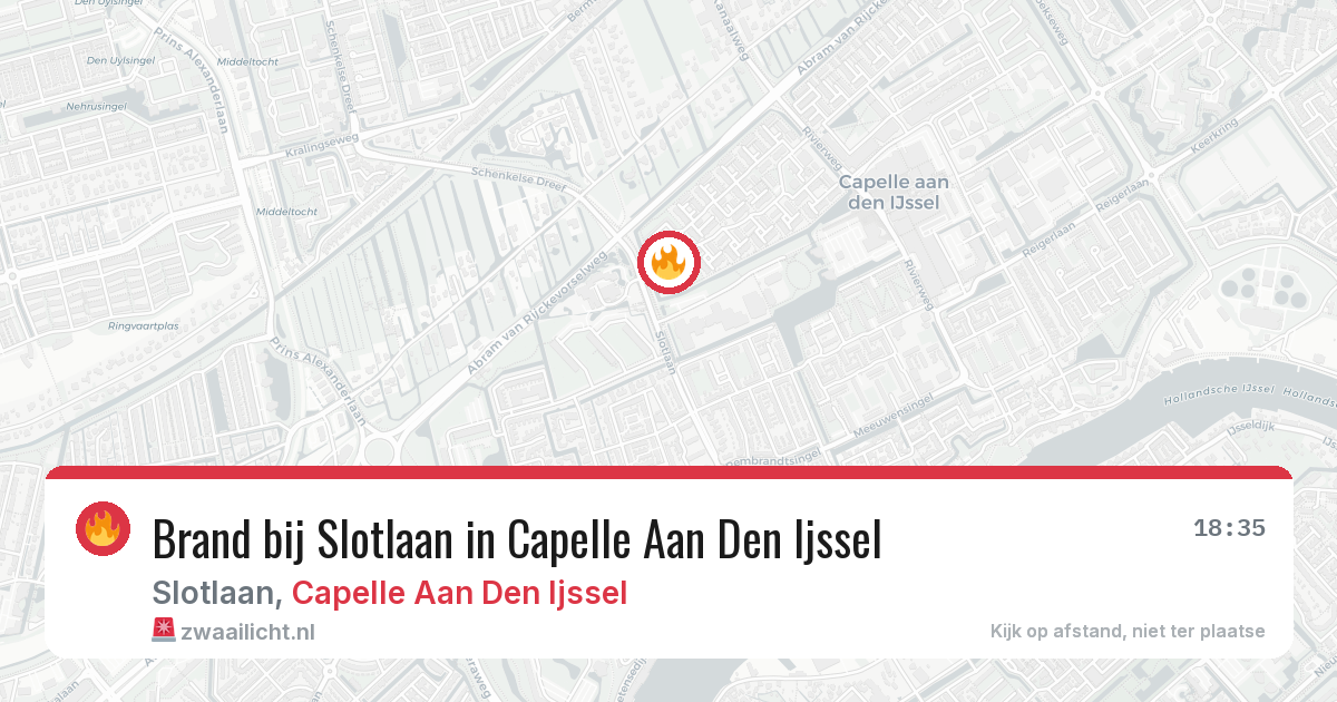 Brand bij Slotlaan in Capelle Aan Den Ijssel — 11 aug 2026