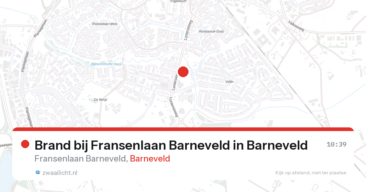 Brand bij Fransenlaan Barneveld in Barneveld — 12 mrt 2026