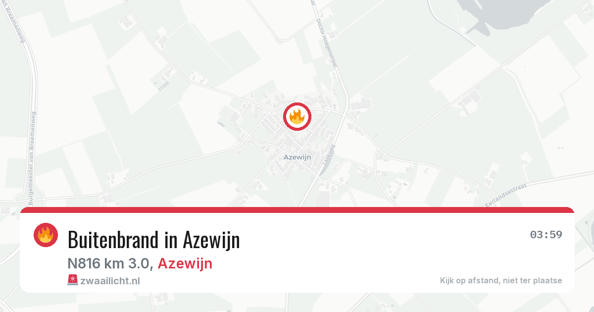 Buitenbrand in Azewijn — 13 apr 2026