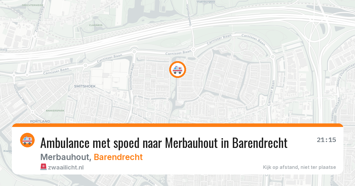 Ambulance met spoed naar Merbauhout in Barendrecht — 31 jul 2026