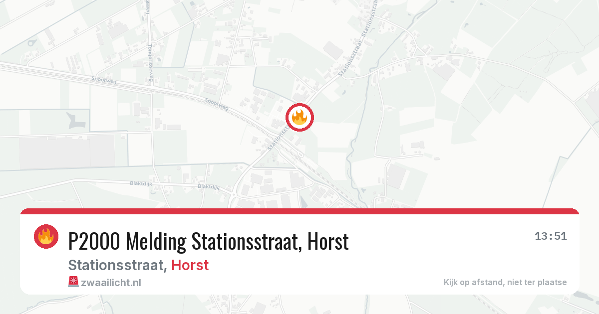 P2000 Melding Stationsstraat, Horst — 30 jan 2026