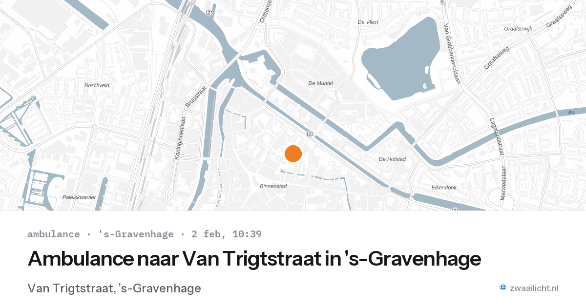 Ambulance naar Van Trigtstraat in 's-Gravenhage — 2 feb 2026
