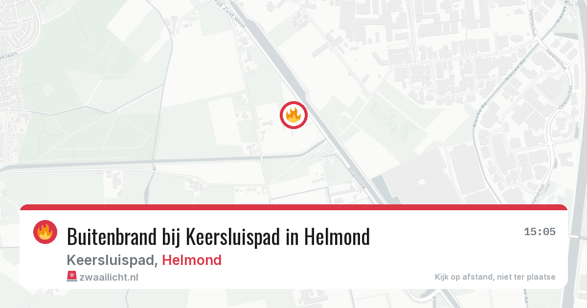 Buitenbrand bij Keersluispad in Helmond — 2 jul 2026