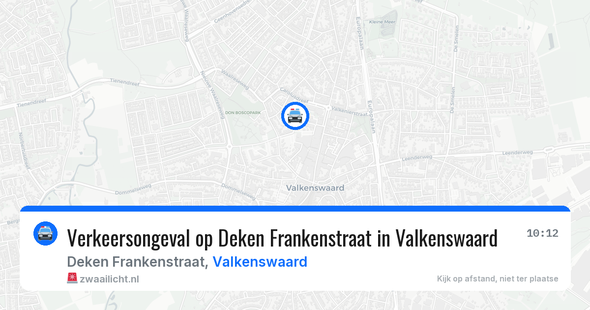 Verkeersongeval op Deken Frankenstraat in Valkenswaard — 23 mei 2026