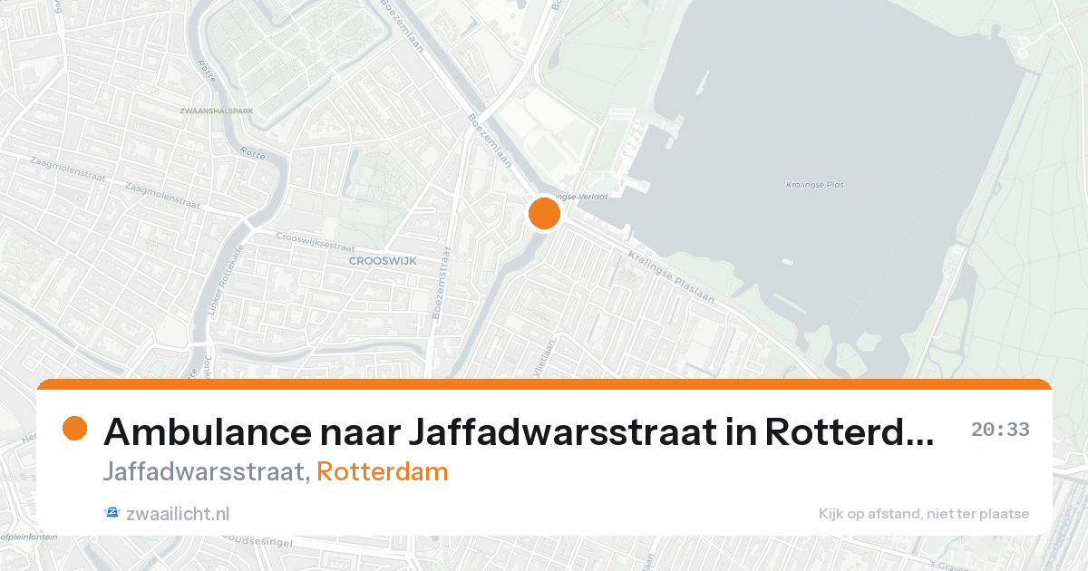 Ambulance naar Jaffadwarsstraat in Rotterdam — 19 aug 2026