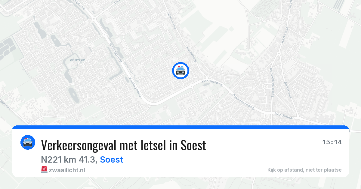 Verkeersongeval met letsel in Soest — 30 apr 2026