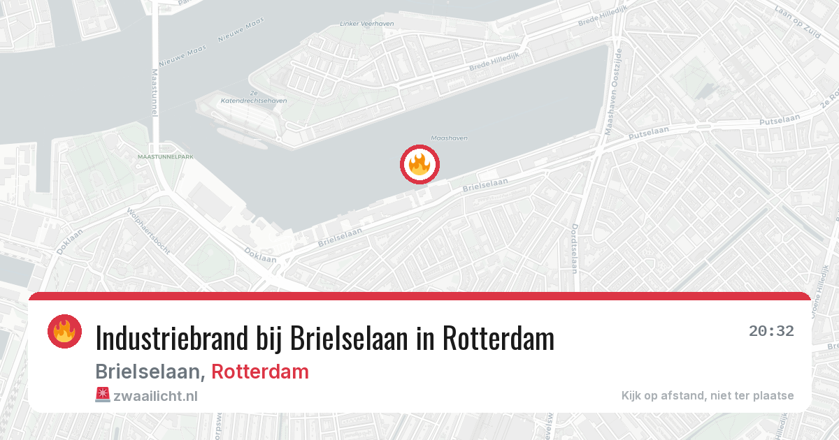Industriebrand bij Brielselaan in Rotterdam — 5 mrt 2026