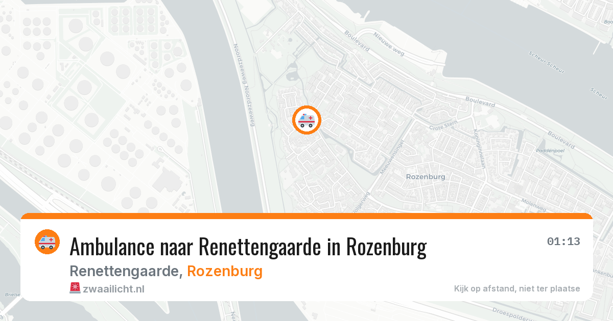 Ambulance naar Renettengaarde in Rozenburg — 4 jun 2026