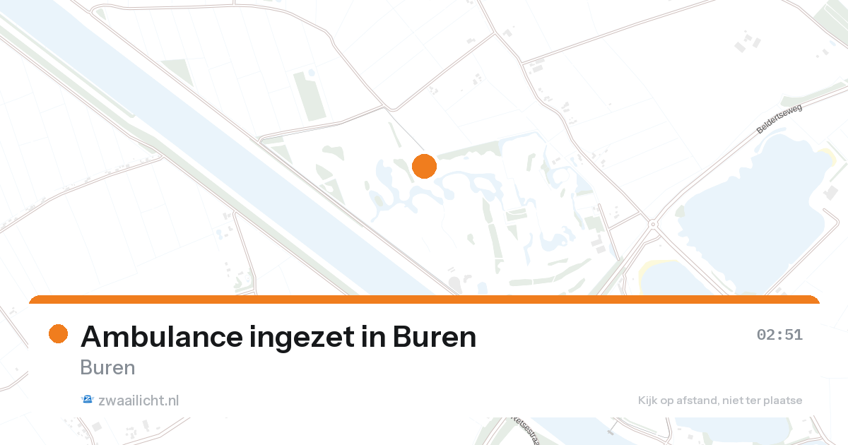 Ambulance ingezet in Buren — 7 feb 2026