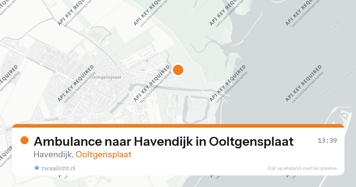 Ambulance naar Havendijk in Ooltgensplaat — 26 aug 2026