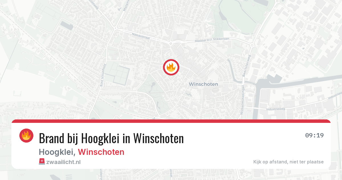 Brand bij Hoogklei in Winschoten — 14 jun 2026