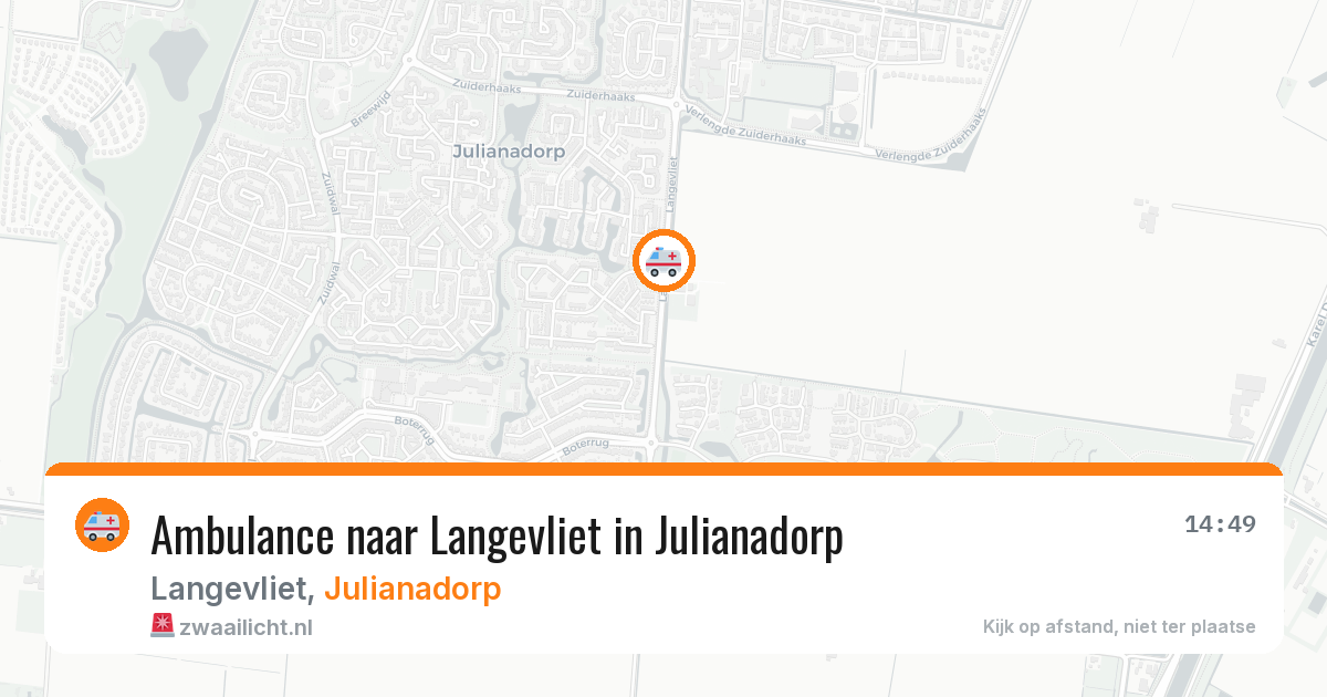 Ambulance naar Langevliet in Julianadorp — 21 mrt 2026